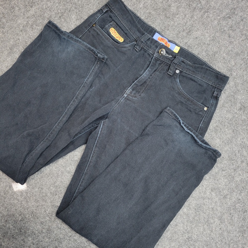 Empyre Jeans Womens 27 Black Denim Dark Wash Boho Streetwear Grunge Y2K 2000s